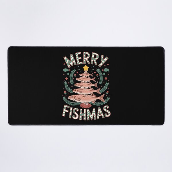 Item preview, Merry Fishmas Fishing Christmas designed and sold by DomTeesHaven.