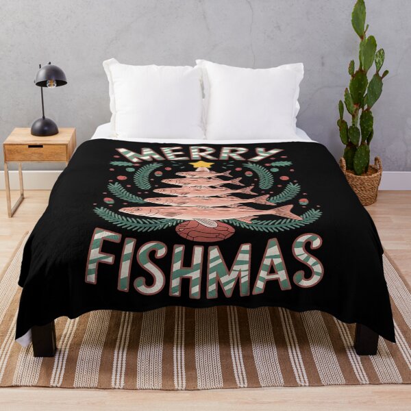 Item preview, Merry Fishmas Fishing Christmas designed and sold by DomTeesHaven.