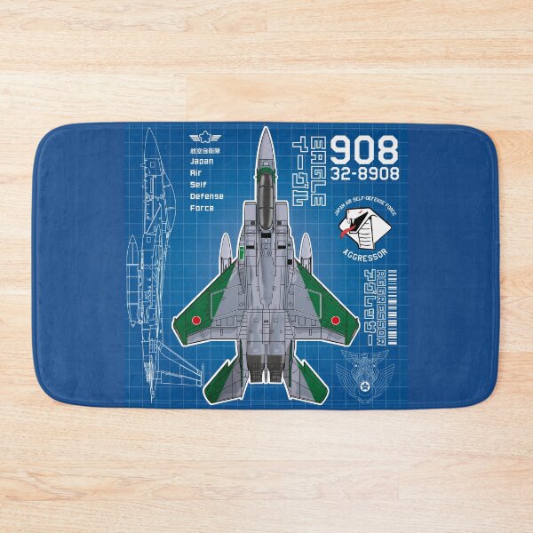 Item preview, JASDF F-15DJ EAGLE FighterJet  AGGRESSOR 908 BP HD 4C Illustration designed and sold by MIL-ART-JPN.