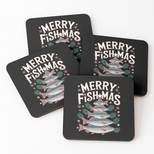 Item preview, Merry Fishmas Fishing Christmas designed and sold by DomTeesHaven.