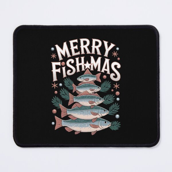 Item preview, Merry Fishmas Fishing Christmas designed and sold by DomTeesHaven.