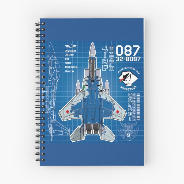 Item preview, JASDF F-15DJ EAGLE FighterJet  AGGRESSOR 087 BP HD 4C Illustration designed and sold by MIL-ART-JPN.