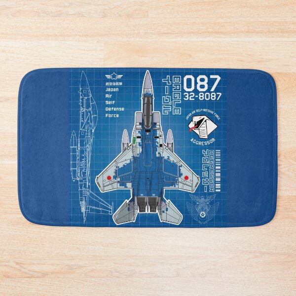 Item preview, JASDF F-15DJ EAGLE FighterJet  AGGRESSOR 087 BP HD 4C Illustration designed and sold by MIL-ART-JPN.