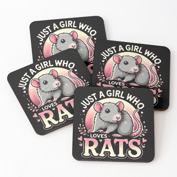 Item preview, Just A Girl Who Loves Rats Rat Lover Gift designed and sold by SztylishDesigns.