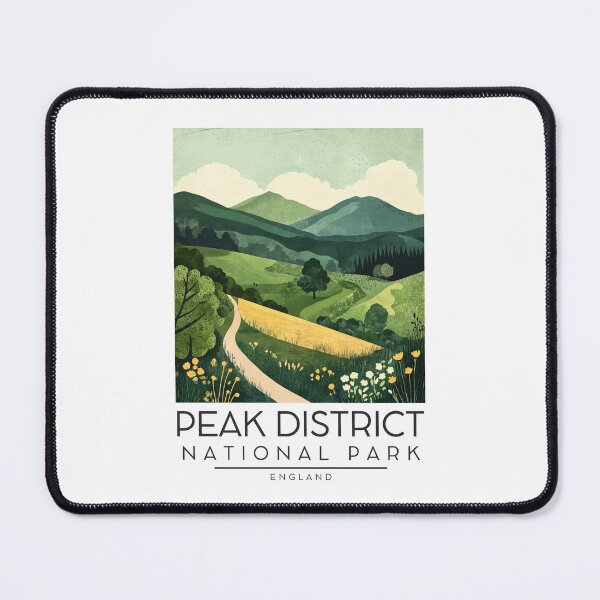 Item preview, A Vintage Illustration of Peak District National Park - England designed and sold by GoodOldVintage.