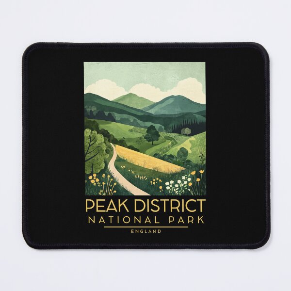 Item preview, A Vintage Illustration of Peak District National Park - England designed and sold by GoodOldVintage.