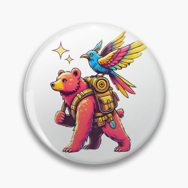 Item preview, The bear and the adventurous bird designed and sold by ShirtArtisto.
