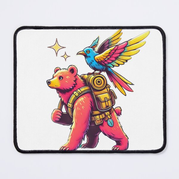 Item preview, The bear and the adventurous bird designed and sold by ShirtArtisto.