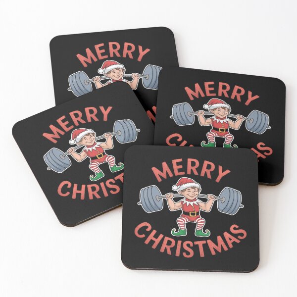 Item preview, Festive weightlifting elf celebrating designed and sold by Tee Studio.