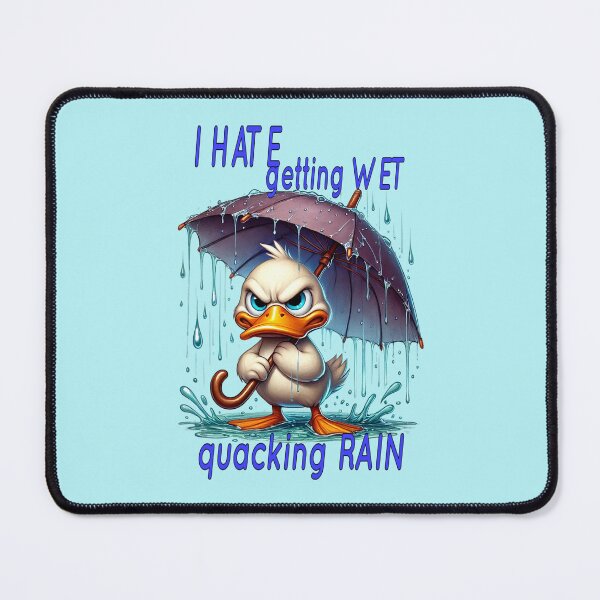 Item preview, grumpy duck with umbrella does not like getting wet designed and sold by LoneAngel.