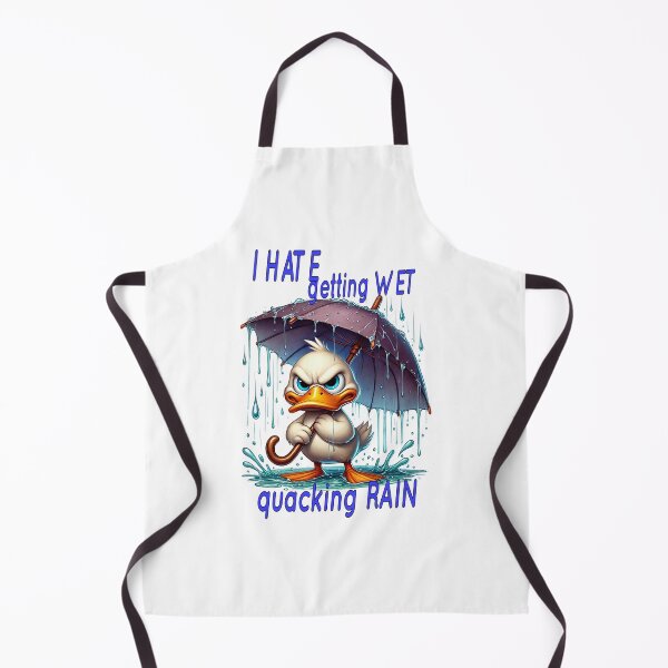 Item preview, grumpy duck with umbrella does not like getting wet designed and sold by LoneAngel.