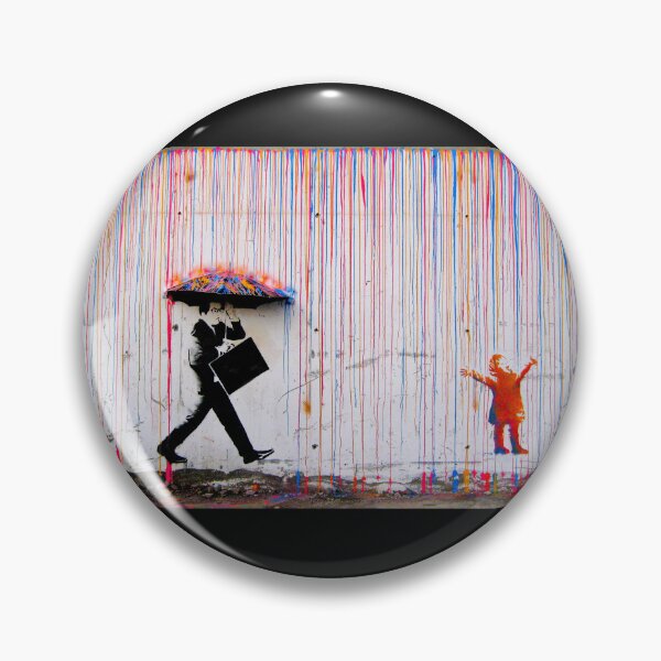 Item preview, Banksy - Colored Rain designed and sold by ByOxCe.