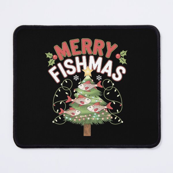 Item preview, Merry Fishmas Fishing Christmas designed and sold by DomTeesHaven.