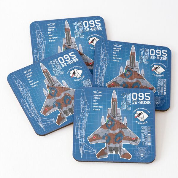 Item preview, JASDF F-15DJ EAGLE FighterJet  AGGRESSOR 095 BP HD 4C Illustration designed and sold by MIL-ART-JPN.