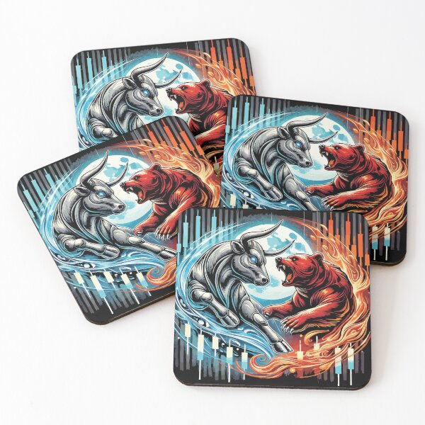 Item preview, Copy of Bull vs. Bear Market Epic Battle of Forex Financial Forces designed and sold by chantastical.
