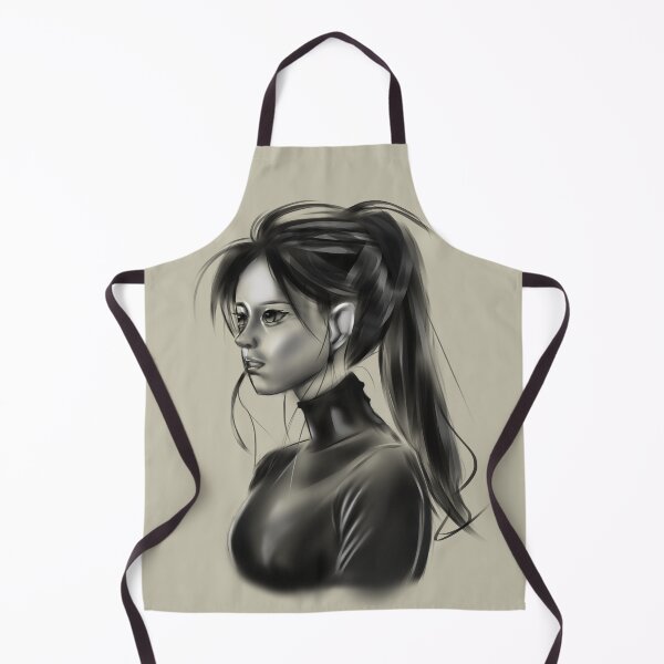 Item preview, Pony Hair Girl grey scale designed and sold by Wish Design.