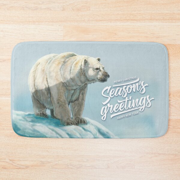Item preview, Polar Bear (Borderless) Season's Greeting designed and sold by alandodrawing.