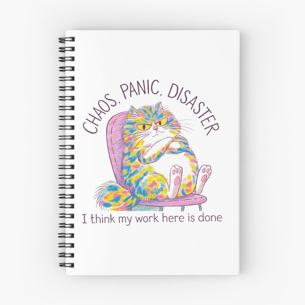 Item preview, my work is done, cat, feline, trouble maker, funnyfits70, Humor, Funny, retro, vintages, funny quotes, animal humor, designed and sold by FunnyFits70.