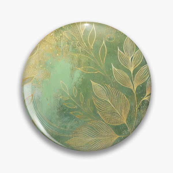Item preview, Abstract Golden Leaf Motif Artwork Style 12 designed and sold by Dream Bloom Gallery.