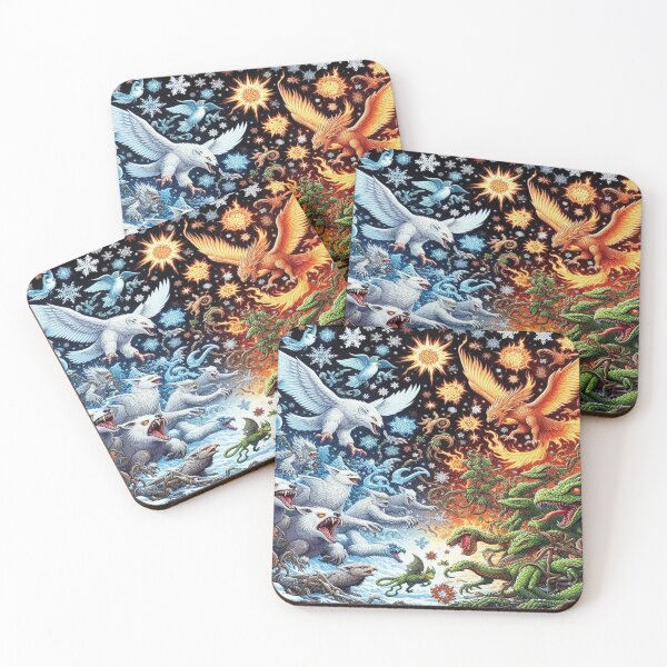 Item preview, Glacier Guardians vs. Forest Foes– Perfect Gift designed and sold by Imaginarium of Chaos falcon88 .