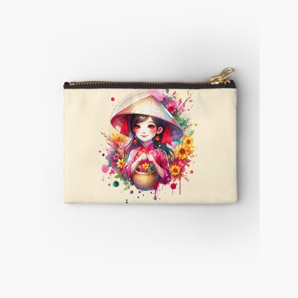 Item preview, Watercolor Tet Girl designed and sold by HolidayBug.