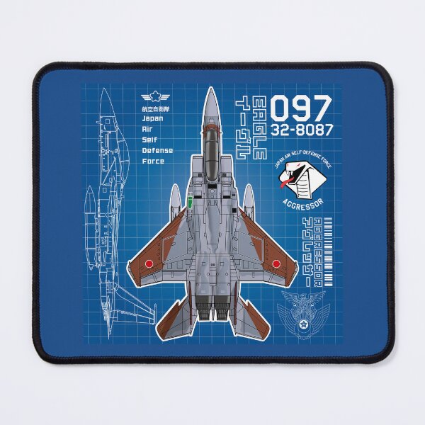 Item preview, JASDF F-15DJ EAGLE FighterJet  AGGRESSOR 097 BP HD 4C Illustration designed and sold by MIL-ART-JPN.