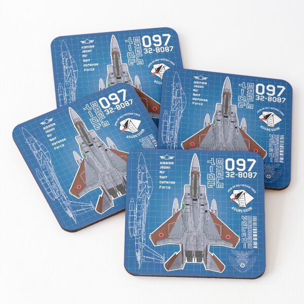 Item preview, JASDF F-15DJ EAGLE FighterJet  AGGRESSOR 097 BP HD 4C Illustration designed and sold by MIL-ART-JPN.