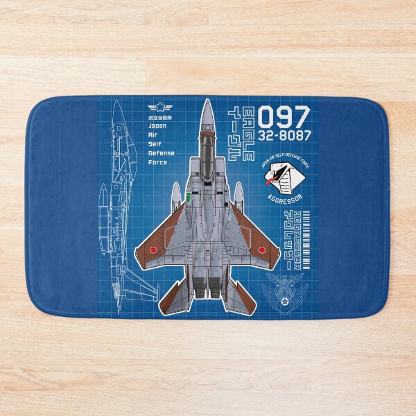 Item preview, JASDF F-15DJ EAGLE FighterJet  AGGRESSOR 097 BP HD 4C Illustration designed and sold by MIL-ART-JPN.