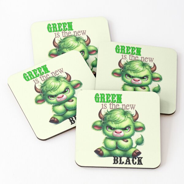 Item preview, green is the new black moos the green cow designed and sold by LoneAngel.