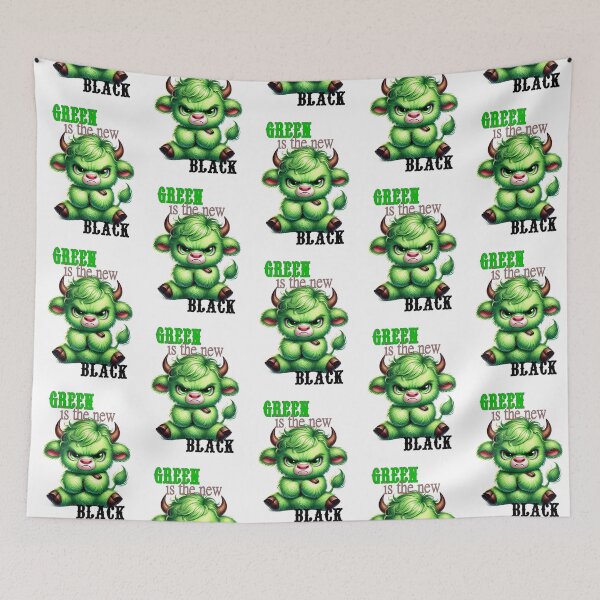 Item preview, green is the new black moos the green cow designed and sold by LoneAngel.