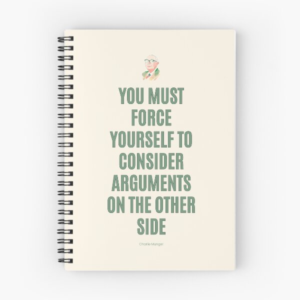 Item preview, Charlie Munger Quote, Consider Arguments on the Other Side designed and sold by VarnaChitra.