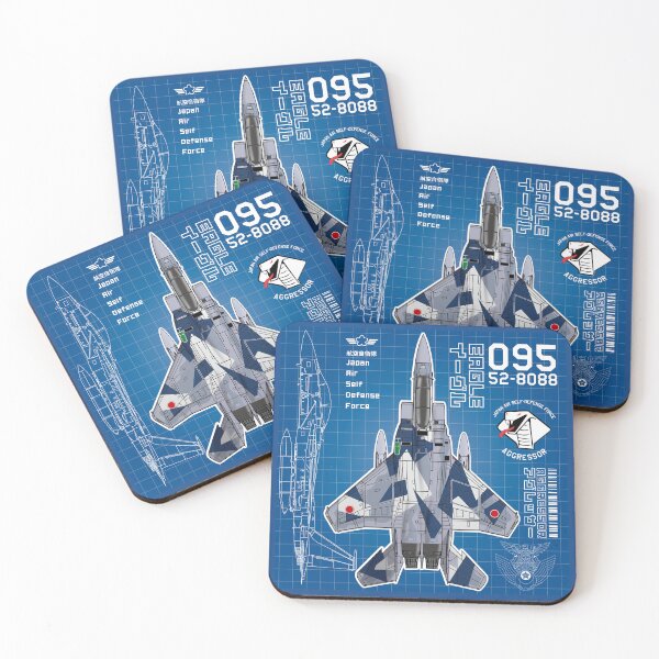 Item preview, JASDF F-15DJ EAGLE FighterJet  AGGRESSOR 095 BP HD 4C Illustration designed and sold by MIL-ART-JPN.