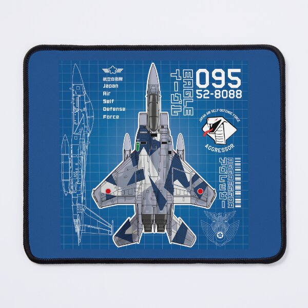 Item preview, JASDF F-15DJ EAGLE FighterJet  AGGRESSOR 095 BP HD 4C Illustration designed and sold by MIL-ART-JPN.