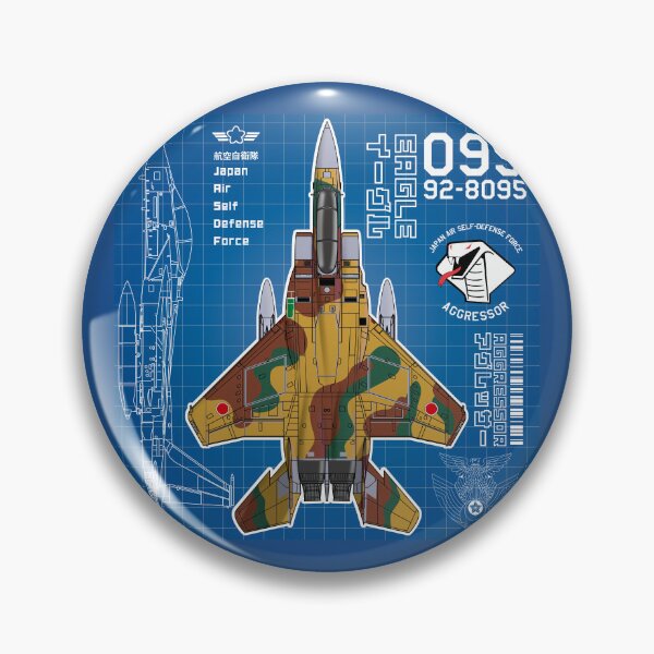 Item preview, JASDF F-15DJ EAGLE FighterJet  AGGRESSOR 095 BP HD 4C Illustration designed and sold by MIL-ART-JPN.