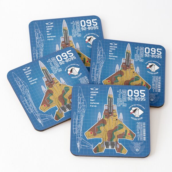 Item preview, JASDF F-15DJ EAGLE FighterJet  AGGRESSOR 095 BP HD 4C Illustration designed and sold by MIL-ART-JPN.
