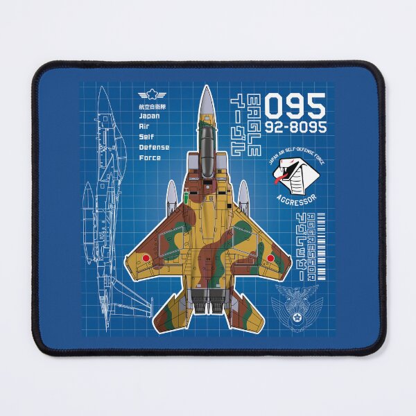 Item preview, JASDF F-15DJ EAGLE FighterJet AGGRESSOR 095 BP HD 4C Illustration designed and sold by MIL-ART-JPN.