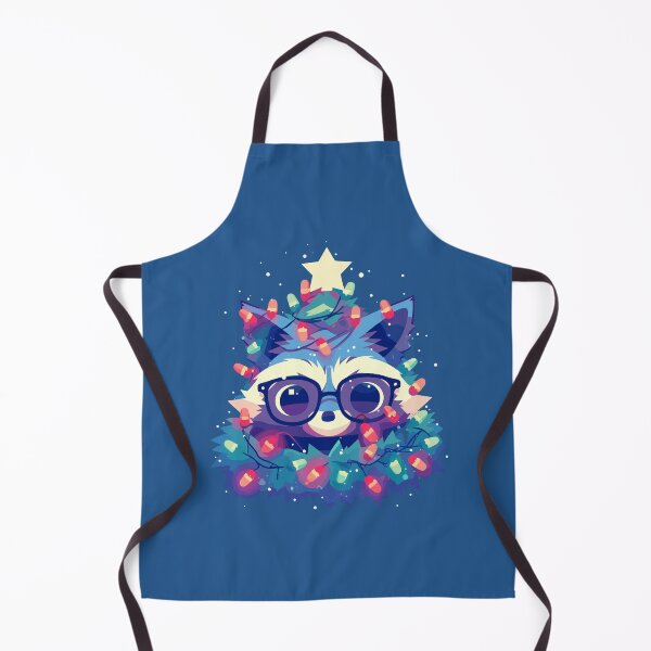 Item preview, Raccoon poking through Christmas tree designed and sold by etherElric.