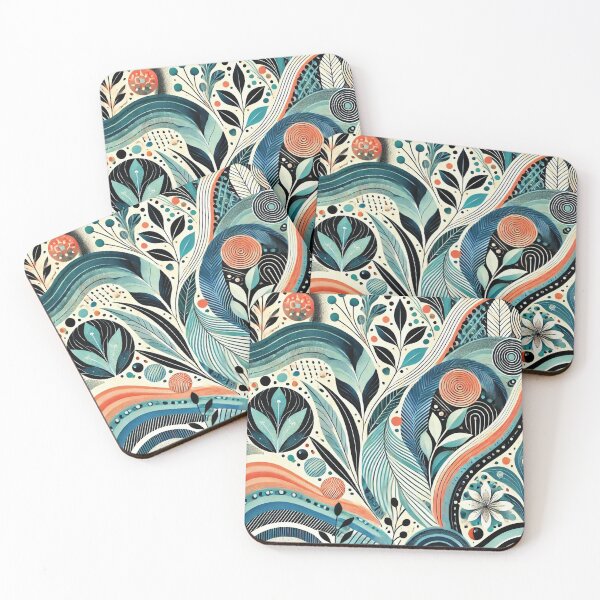 Item preview, Colorful abstract pattern flower designed and sold by DofinaSur.