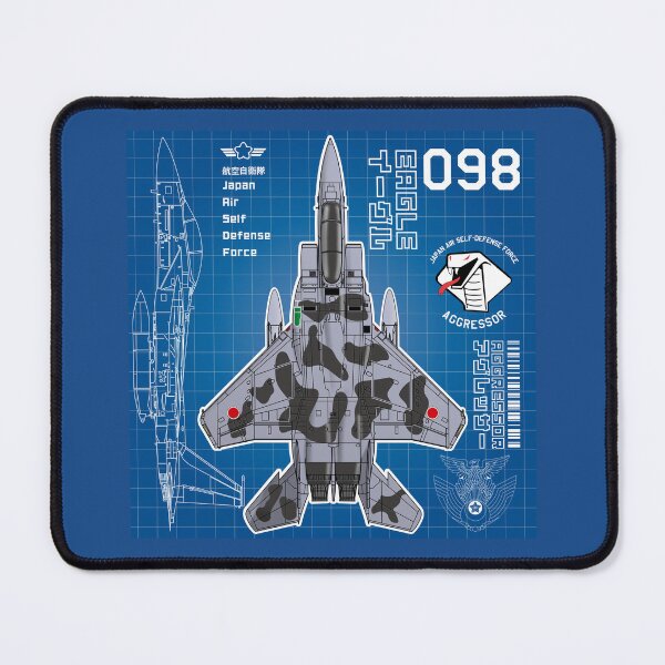 Item preview, JASDF F-15DJ EAGLE FighterJet  AGGRESSOR 098 BP HD 4C Illustration designed and sold by MIL-ART-JPN.