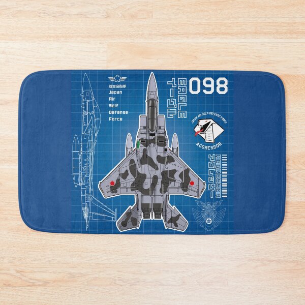 Item preview, JASDF F-15DJ EAGLE FighterJet  AGGRESSOR 098 BP HD 4C Illustration designed and sold by MIL-ART-JPN.