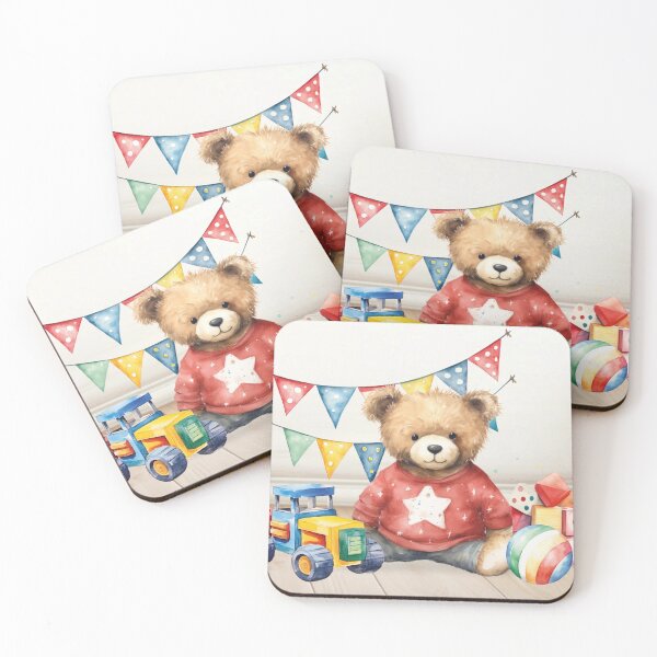 Item preview, cute teddy bear in the children's room designed and sold by Mauswohn.