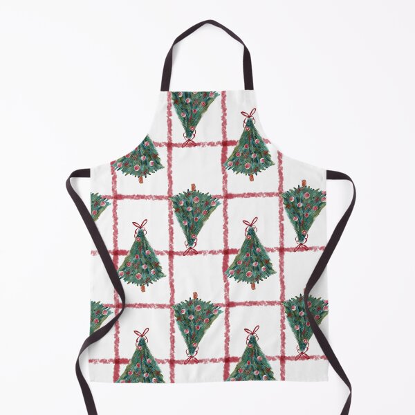 Item preview, Watercolor Festive Christmas Tree with Red Coquette Bows and Red Plaid designed and sold by aneladesigns.