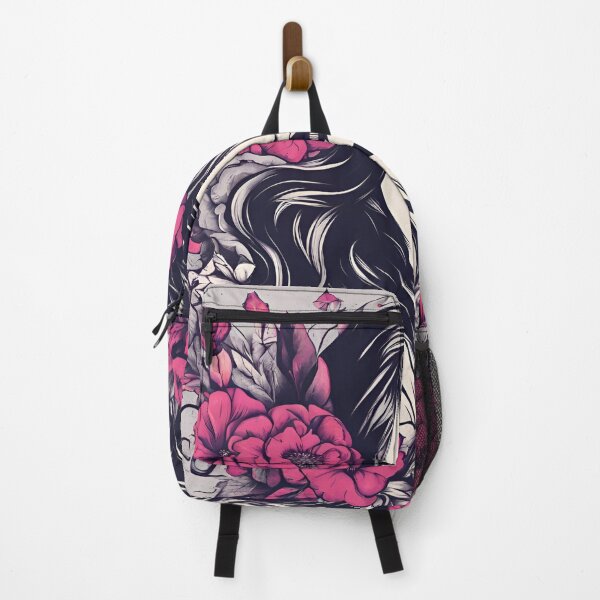Item preview, Coolgirl in Pink & Black Floral Art – Trendy Feminine Design designed and sold by Cosmic Enigma.