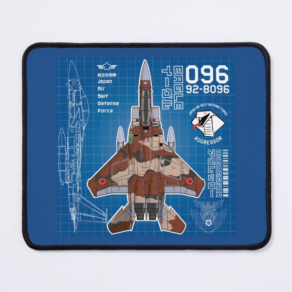 Item preview, JASDF F-15DJ EAGLE FighterJet  AGGRESSOR 096 BP HD 4C Illustration designed and sold by MIL-ART-JPN.
