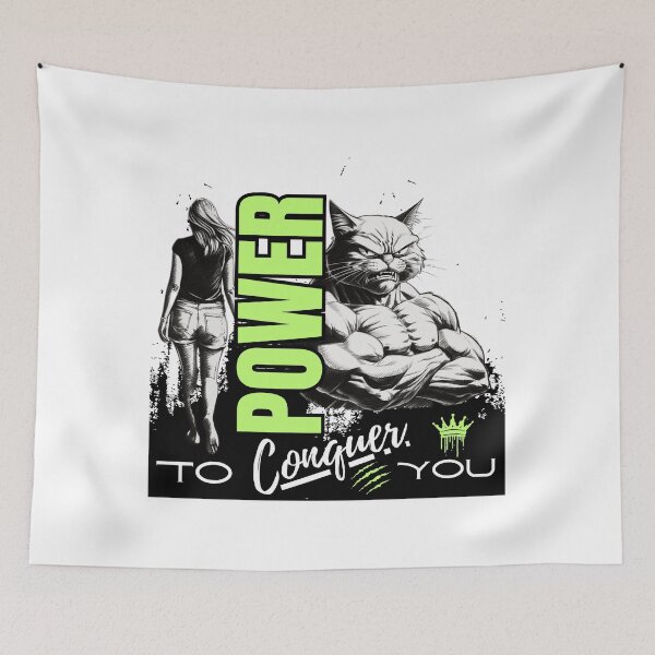 Item preview, Power to conquer you, Exclusive Gift for Fitness & Gym Warriors designed and sold by MaFleiva.