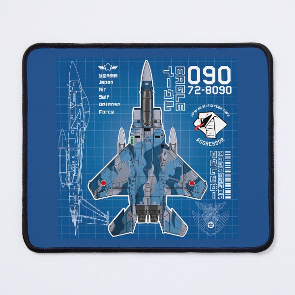 Item preview, JASDF F-15DJ EAGLE FighterJet AGGRESSOR 090 BP HD 4C Illustration designed and sold by MIL-ART-JPN.