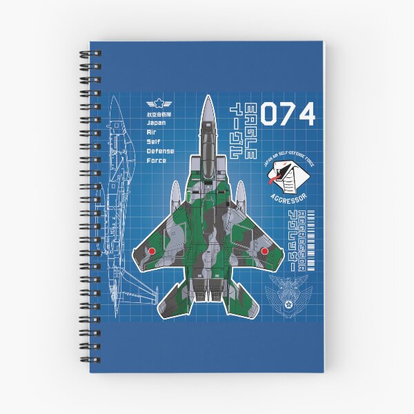 Item preview, JASDF F-15DJ EAGLE FighterJet  AGGRESSOR 074 BP HD 4C Illustration designed and sold by MIL-ART-JPN.