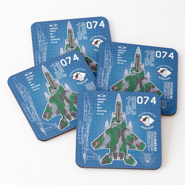 Item preview, JASDF F-15DJ EAGLE FighterJet  AGGRESSOR 074 BP HD 4C Illustration designed and sold by MIL-ART-JPN.