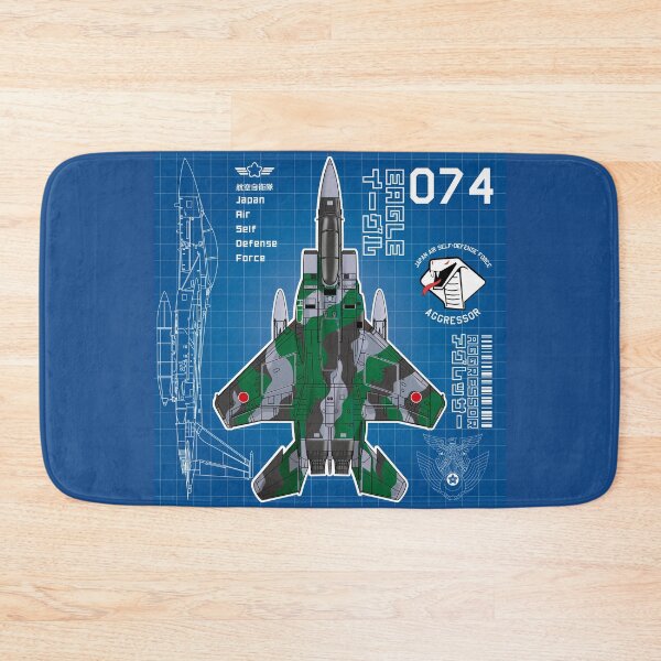 Item preview, JASDF F-15DJ EAGLE FighterJet  AGGRESSOR 074 BP HD 4C Illustration designed and sold by MIL-ART-JPN.