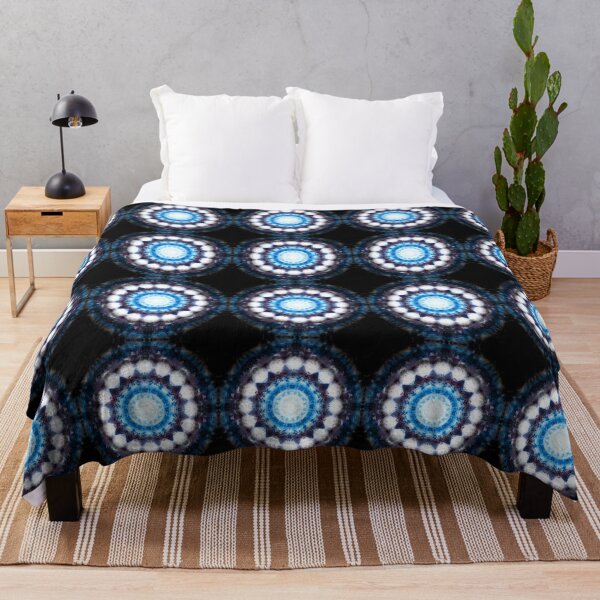 Item preview, Electric Blue Flower Mandala  designed and sold by Creative Mystic Art by Rebecca Lemke .